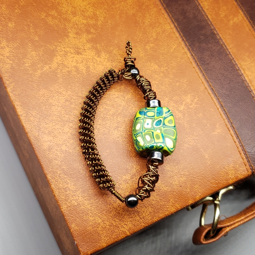 Wire wrapped pendant - Picture 5 of 5